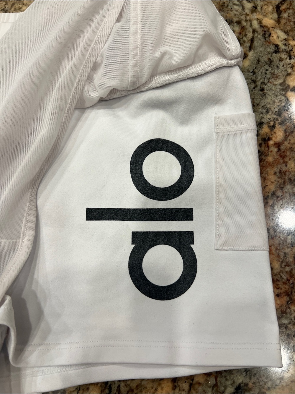 ALO Yoga Running White Shorts SZ S - Picture 5 of 10